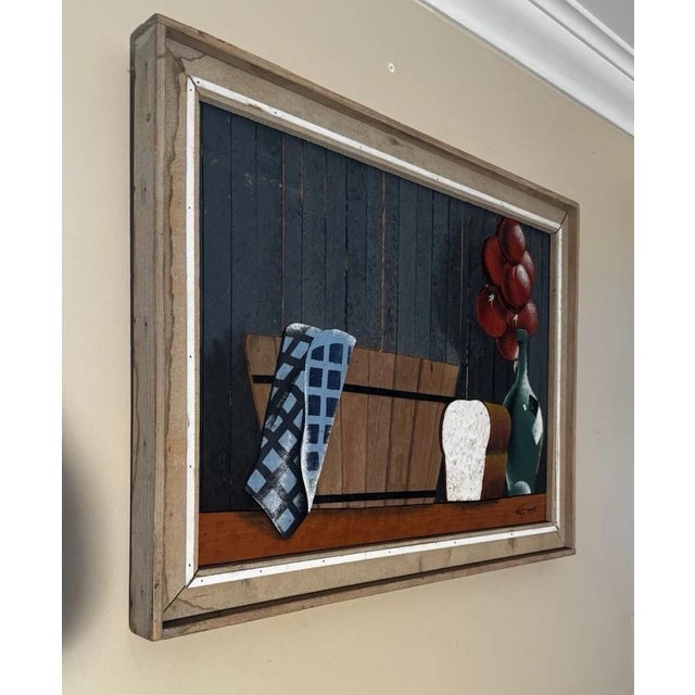 American 1970s Theodore DeGroot Lathe Art - Kitchen Still Life Panel For Sale - Image 3 of 6
