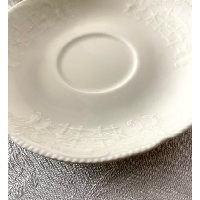 Mid 20th Century Mid 20th Century Rosenthal Sanssouci Ivory Pair of Cup and Saucers Set Vintage Excellent Condition For Sale - Image 5 of 7