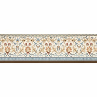 Morris & Co. Ornamental Frieze Wallpaper in Linen/Woad For Sale