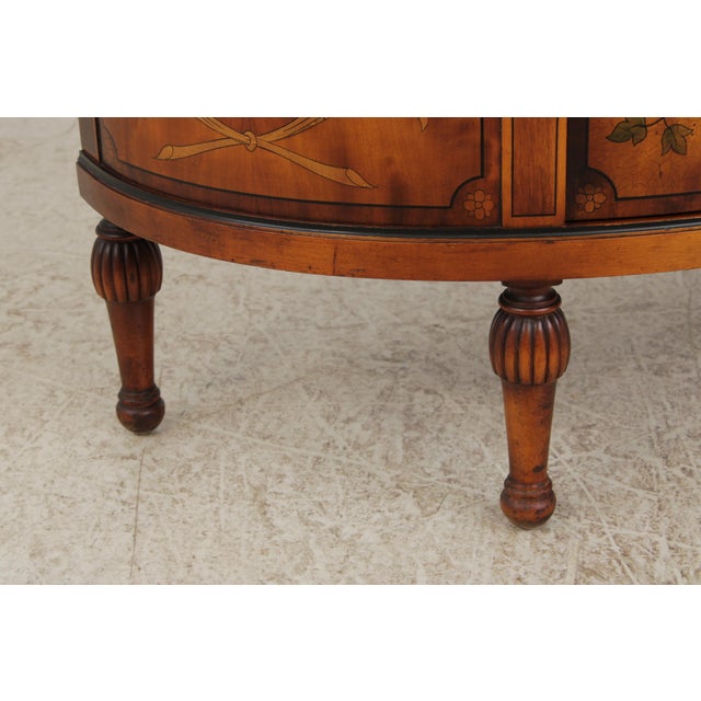 Stiehl Vintage 1 Drawer Commode Demilune Cabinet For Sale - Image 9 of 18