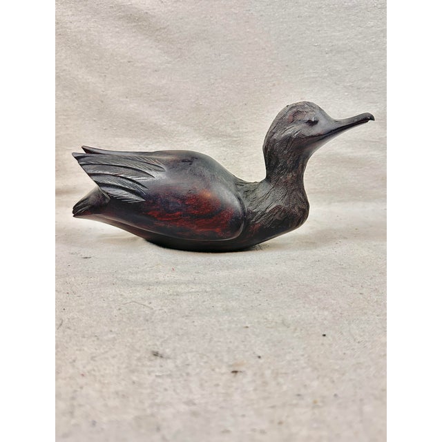Rustic Vintage Ironwood Duck Figurine For Sale - Image 3 of 7