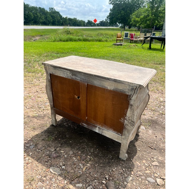 French 19th Century Louis XV Painted Chest of Drawers or Commode For Sale - Image 6 of 12