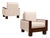 Brazilian Modern Armchairs in Rosewood & Textured Bouclé-Weave Upholstery by Celina, 1960s For Sale