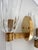 Italian Murano Crystal Glass and Brass Wall Sconces, 1990s, Set of 2 For Sale - Image 17 of 18