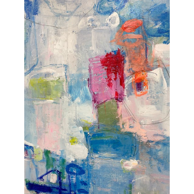 Wood Contemporary Modern Abstract Original Oil Painting For Sale - Image 7 of 12