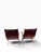 Mid-Century Modern Vintage Stitched Leather Chairs by Jacques Adnet, 1950s, Set of 2 For Sale - Image 3 of 10