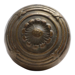 Antique Lockwood Cast Bronze Floral Door Knob