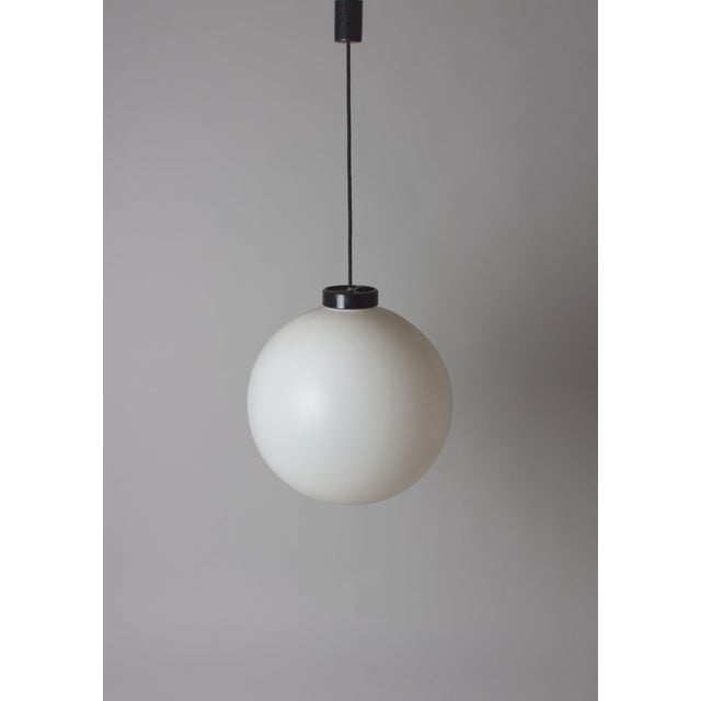 Black Globo Hanging Lamp by Miguel Milà for Polinax, Spain, 1965 For Sale - Image 8 of 8