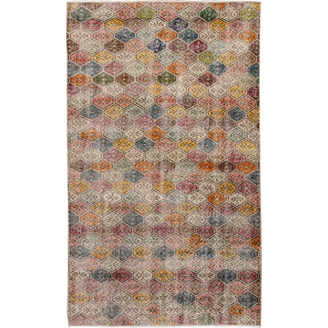 Vintage Turkish Scatter Wool Rug 4 X 6 For Sale - Image 13 of 13