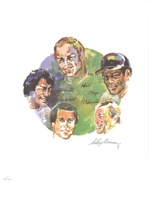 Leroy Neiman Sports Legends 24" X 18" Poster Expressionism Multicolor