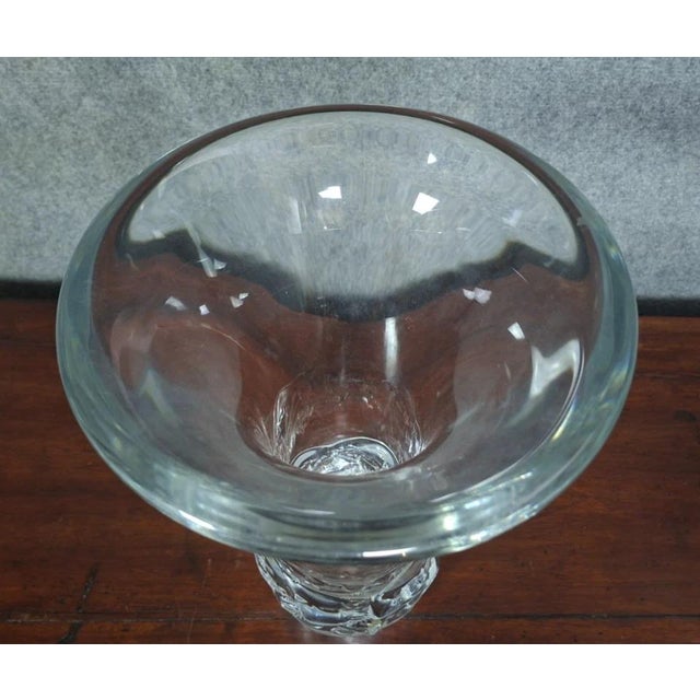 Modern Crystal Vase from Daum, France For Sale - Image 6 of 8