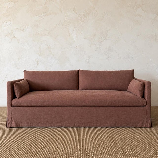Traditional Veles Sofa – Slip Covered For Sale - Image 3 of 8