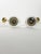 Scandinavian Modern Brass and Glass Candlesticks by Gunnar Ander, 1950, Set of 2 For Sale - Image 3 of 10