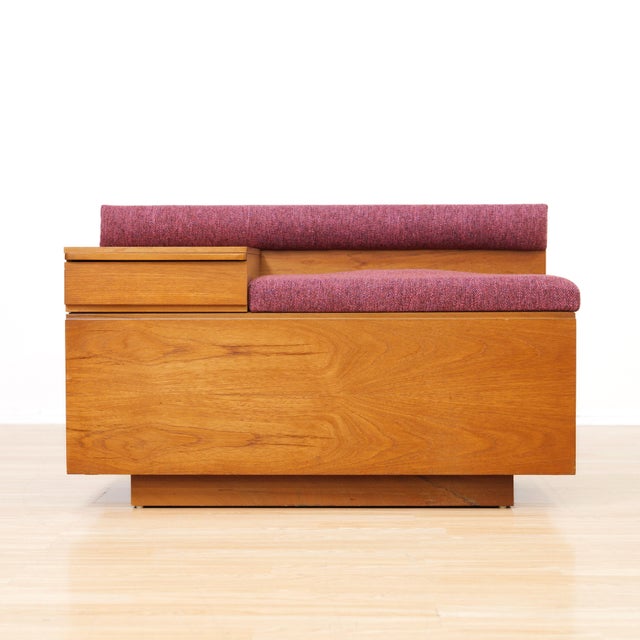 Mid-Century Modern 1960s Mid Century Entryway Bench in Teak by Chippy Heath For Sale - Image 3 of 11