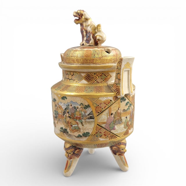 Meiji Satsuma Koro by Shunzan with Shi-Shi Final, 1890s For Sale - Image 5 of 17