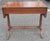 Traditional Mid Century English Regency Mahogany Drop Leaf Sofa Table Desk For Sale - Image 3 of 12