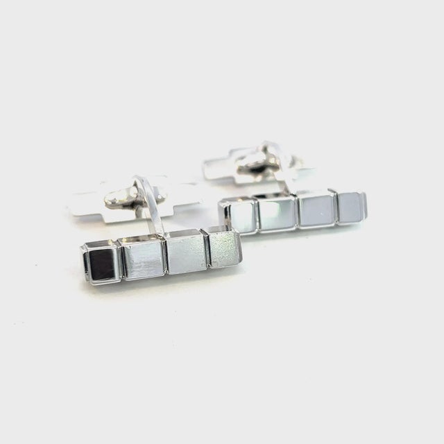 Georg Jensen 1990s George Jensen Estate Mens Cufflinks Silver, 2 Pieces For Sale - Image 4 of 12