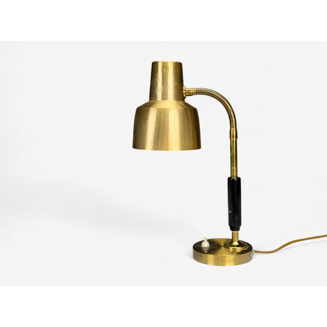 Armaturhantverk Tibro, Brass, Adjustable Desk Lamp, Sweden, 1960s For Sale - Image 4 of 8