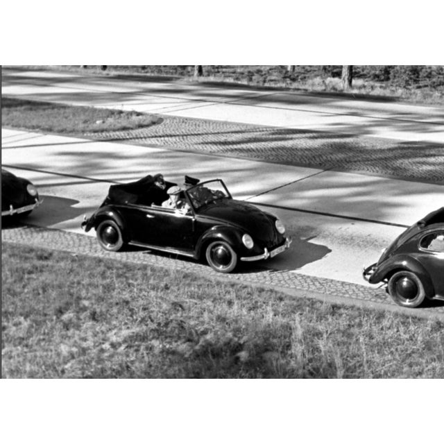 Traditional Nolte, Three Models of the Volkswagen Beetle Driving, Germany, 1938/2021, Photograph For Sale - Image 3 of 5