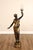 Art Deco Late 20th Century Neoclassical Style Pair Of Bronze Figural Torchere Floor Lamps For Sale - Image 3 of 18