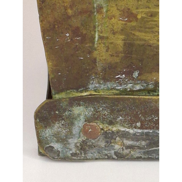 Rare 18thC Dutch Brass Hanukkah Menorah Heart Repoussé Holland 1892 Provenance For Sale - Image 14 of 17