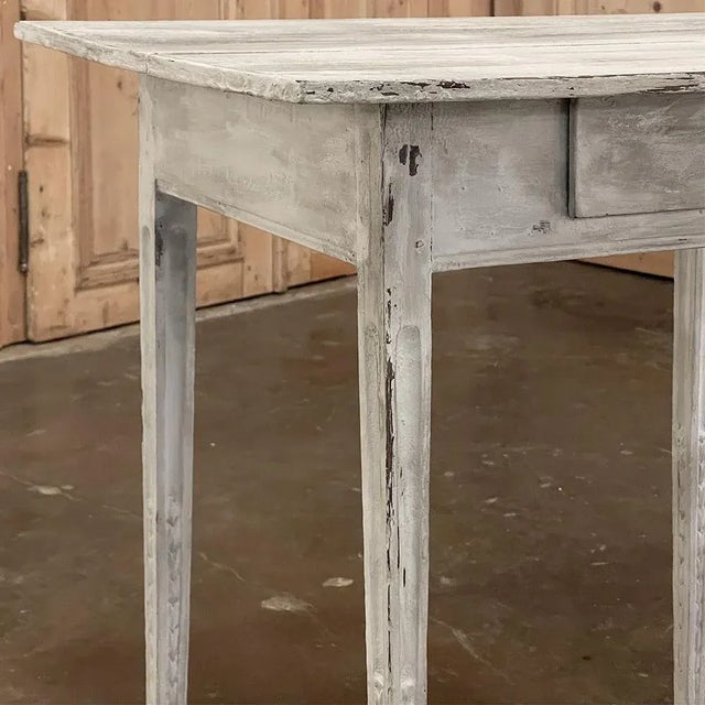 Wood 18th Century Country French Painted End Table For Sale - Image 7 of 14