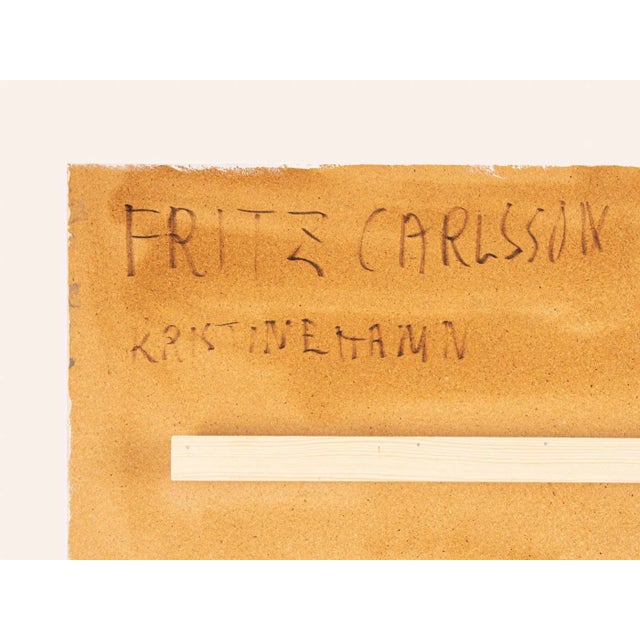 Fritz Karlsson, Tecken i Sten 1, 1970, Oil on Wood, Framed For Sale - Image 9 of 13