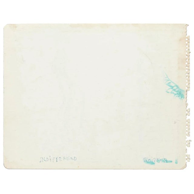 Sentiment is an original drawing in china ink on paper by an Anonymous Artist of the XX century. Sheet dimension: 21 x 26...