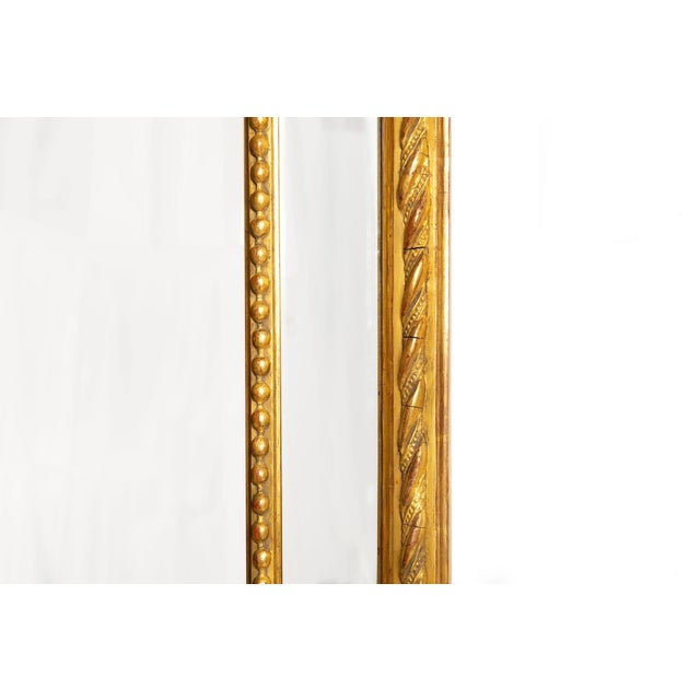 Pair of 19th Century French Neoclassical Antique Giltwood “Wedding” Mirrors For Sale - Image 15 of 18