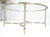 Italian Round 38" Brushed Chrome & Brass Bezel & leg Glass Top Coffee Table For Sale - Image 12 of 12