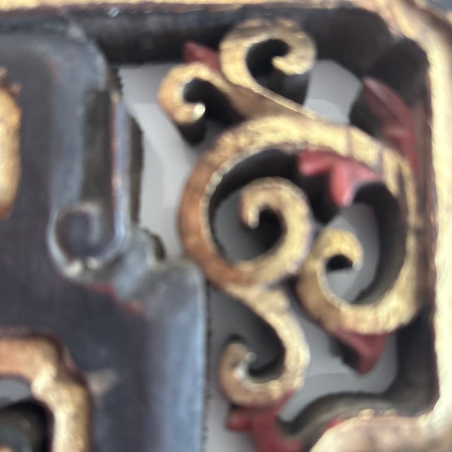 Ebony Asian Antique Carved Wood Fragment For Sale - Image 8 of 11
