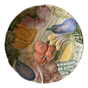 Vintage Fitz and Floyd Ceramic Serving Salad/Pasta Bowl