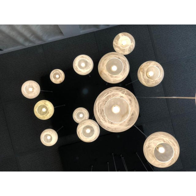 Rain Balls Pendant Lamp by United Alabaster For Sale - Image 4 of 6