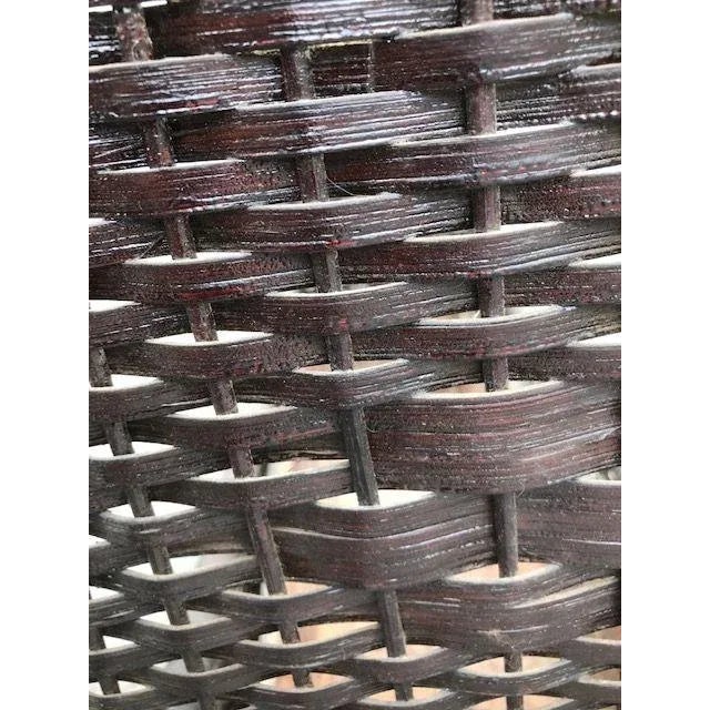 Vintage Wicker Planter With Hook for a Hanging Birdcage or Hanging Plant For Sale In Boston - Image 6 of 8