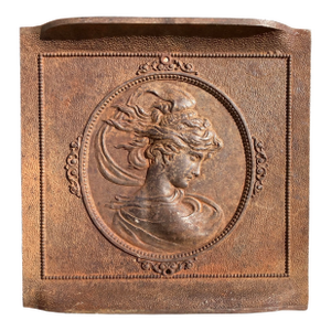 Iron Fireback Circa 19th Century