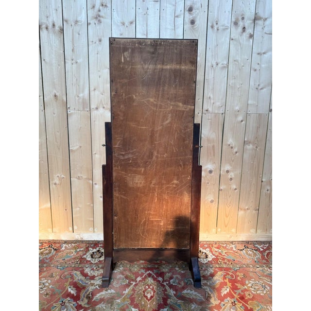 1930s Art Deco Swivel Mirror in Oak, 1930s For Sale - Image 5 of 6