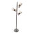 Vintage 1960s Midcentury 3-Light Floor Lamp Attributed to Gerald Thurston for Lightolier ~ Silver and Brown Floor Lamp With 3-Way Switch For Sale