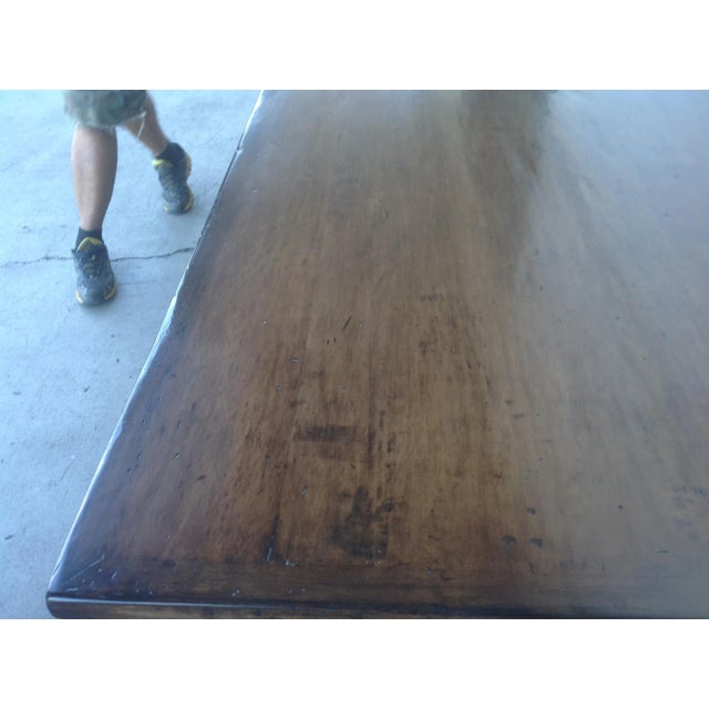 2010s Custom Country French Dining Table With Custom Finish For Sale - Image 5 of 10
