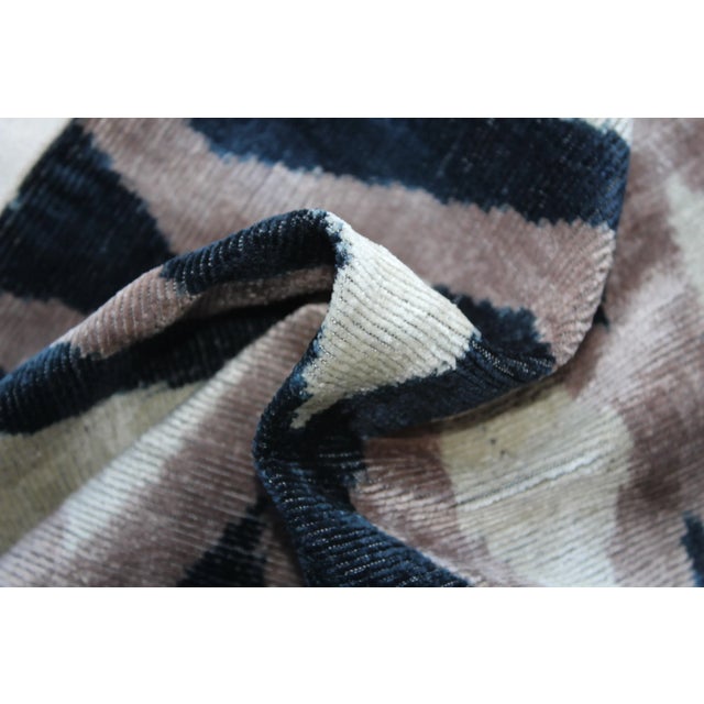 Contemporary Decorative Accent Ikat Pillow For Sale - Image 10 of 12