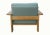 Set of Oak Armchair with Ottoman, 1970s For Sale - Image 6 of 13