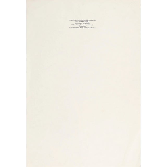 'Seated Nude' by Victor Di Gesu, Paris, Louvre, Salon D'Automne, Académie Chaumière, San Francisco Art Association, Los Angeles County Museum of Art For Sale In Monterey, CA - Image 6 of 7