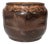 Hand-Thrown Ceramic Art Planter with Organic Line Rim Decoration by Helma Klett, Germany, 1970s For Sale