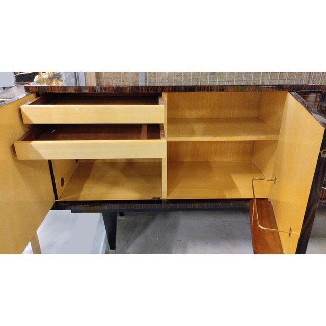 Large French Macassar Ebony Sideboard, 1960s For Sale - Image 11 of 16