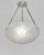 1930s French Art Deco Pendant Light by Noverdy 1930s - Floral Frosted Glass & Nickeled Bronze For Sale - Image 5 of 10