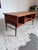 Wood Vintage Danish Teak 6-Drawer Desk With Bookcase For Sale - Image 7 of 8