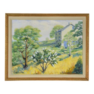 "One June" - Original Oil on Masonite by Richard M Bacon For Sale