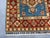 Blue and Rust Red Kazak Wool Runner Rug, Tribal Hallway Rug, 2'6" X 10'6" For Sale - Image 12 of 17