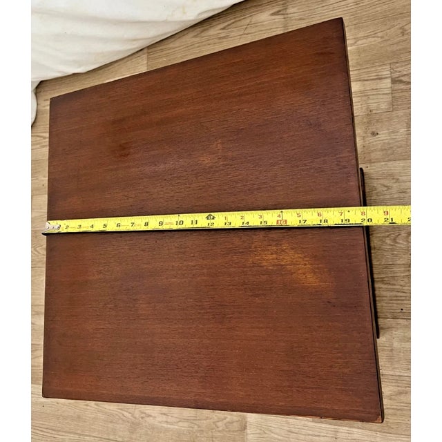 Mid-Century Side Table Hollywood Regency Bamboo & Wood Forest-Base For Sale - Image 11 of 12
