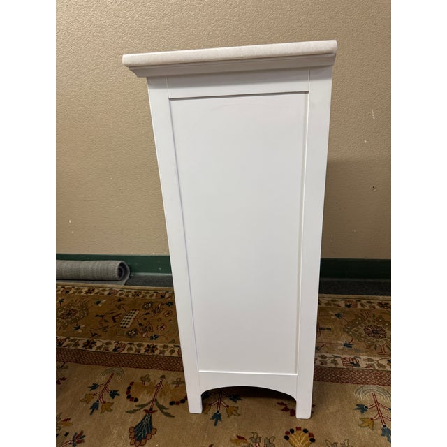 Elegant Furniture Madison Avenue Marble Top Glass Door Cabinets, Pair For Sale In San Francisco - Image 6 of 15