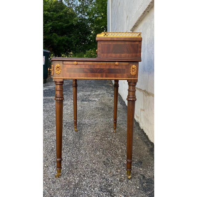 Traditional Vintage Maitland Smith Desk For Sale - Image 3 of 11